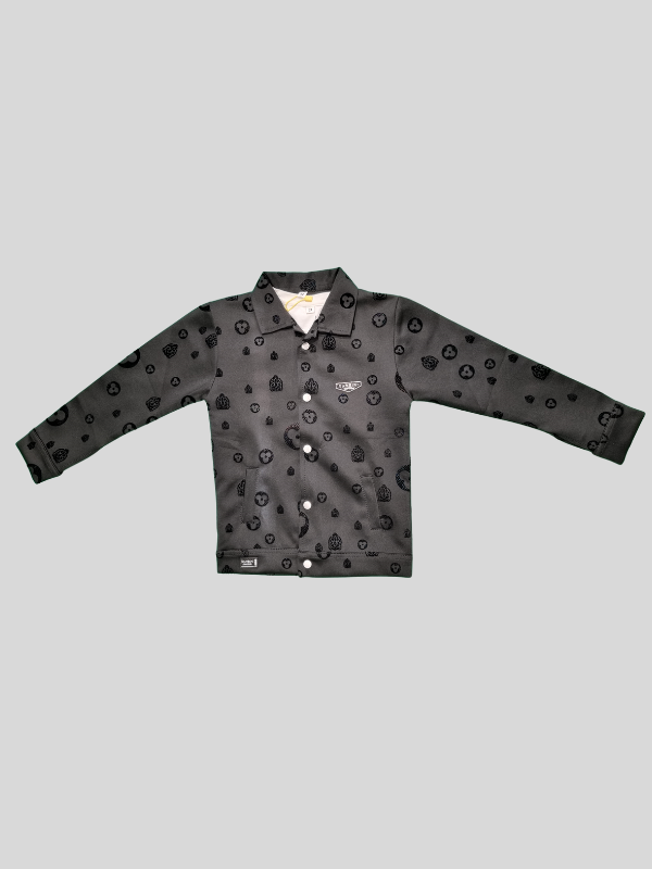 Boys Winter Full Sleeves Plain Regular Jacket - Black