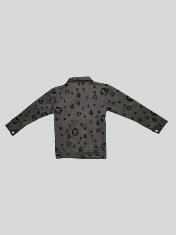 Boys Winter Full Sleeves Plain Regular Jacket - Black
