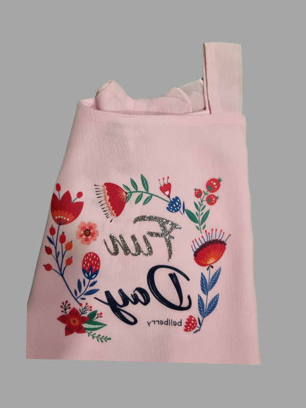 Girls Casual Half Sleeves Plain Fashion Top - Pink