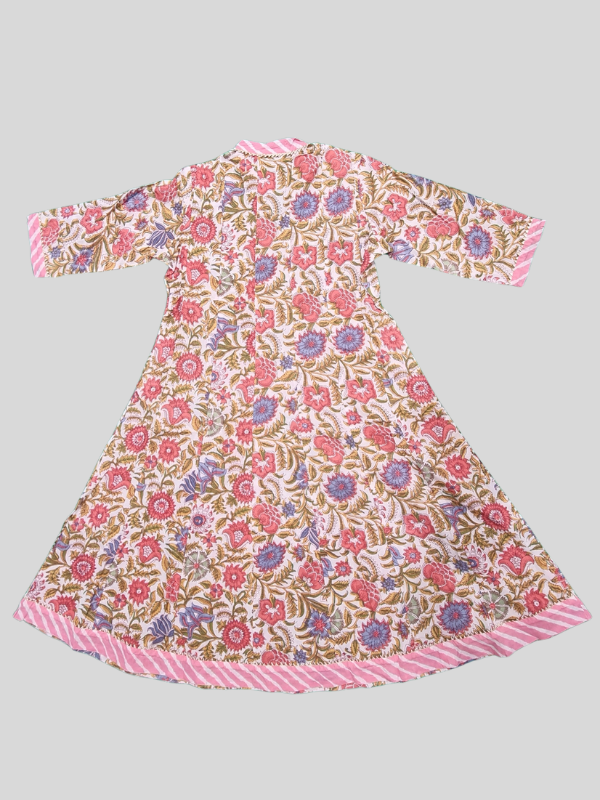 Girls TraditionaL  3/4th Sleeves Chuddidar Sets - Pink
