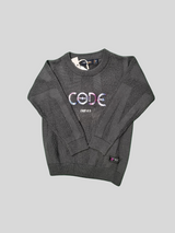 Boys Casual Full Sleeves Printed Round Neck T-Shirt - Grey