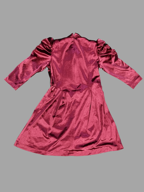 Girls Casual A Line Fancy one peace dress - Maroon