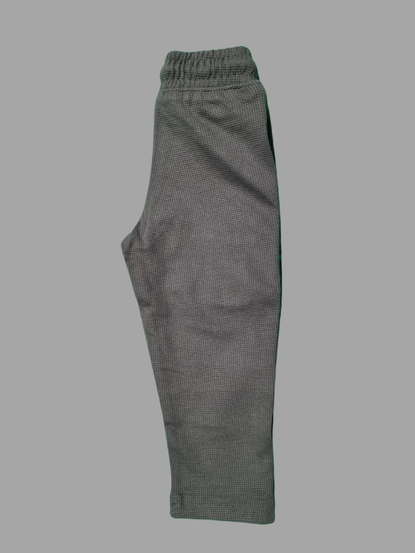 Boys Leisure  Plain Elastic Waist Track Pant W/O Rib - Green