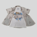 Boys’ Casual 2-Piece Set – Graphic T-Shirt & Printed Short-Sleeve Shirt