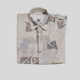 Boys’ Casual 2-Piece Set – Graphic T-Shirt & Printed Short-Sleeve Shirt