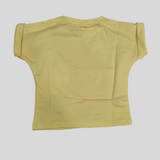 Girls’ Summer Carnival Graphic Co-Ordinate Set– T-Shirt & Shorts (Yellow)