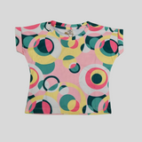 Girls' Color Pop Co-Ordinate Set – Printed T-Shirt and Shorts for Summer Fun