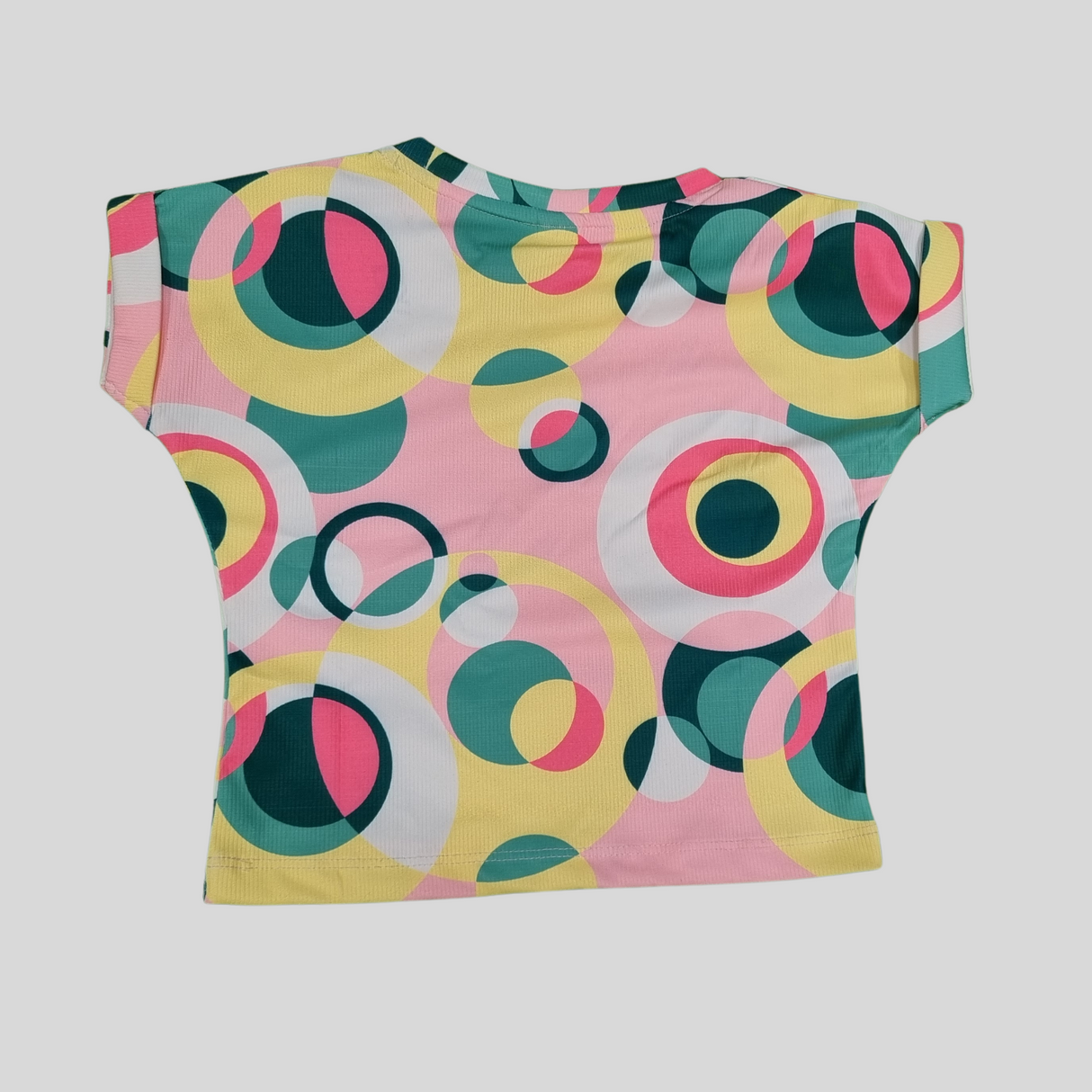 Girls' Color Pop Co-Ordinate Set – Printed T-Shirt and Shorts for Summer Fun