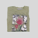 Girls' Floral Graphic T-Shirt – "Spirit of Nature" Design (2 Color Options)