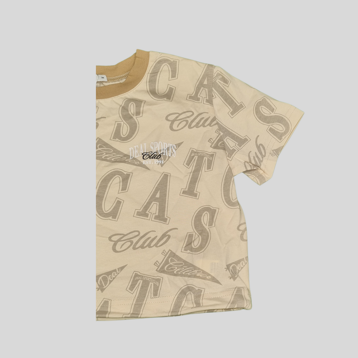 Girls Printed Sports Club T-Shirt – Dual Colors