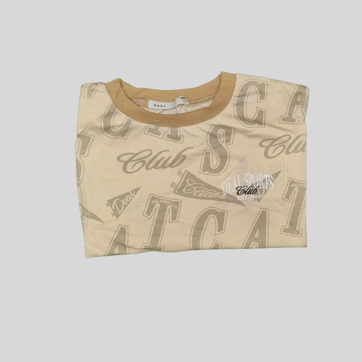 Girls Printed Sports Club T-Shirt – Dual Colors