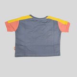 Girls' "Come On Girls, Let's Go Party" Summer Co-ordinate Set – Yellow & Blue