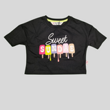 Sweet Sundae Girls' Summer Co-ordinate Set – Available in Black & Navy Blue