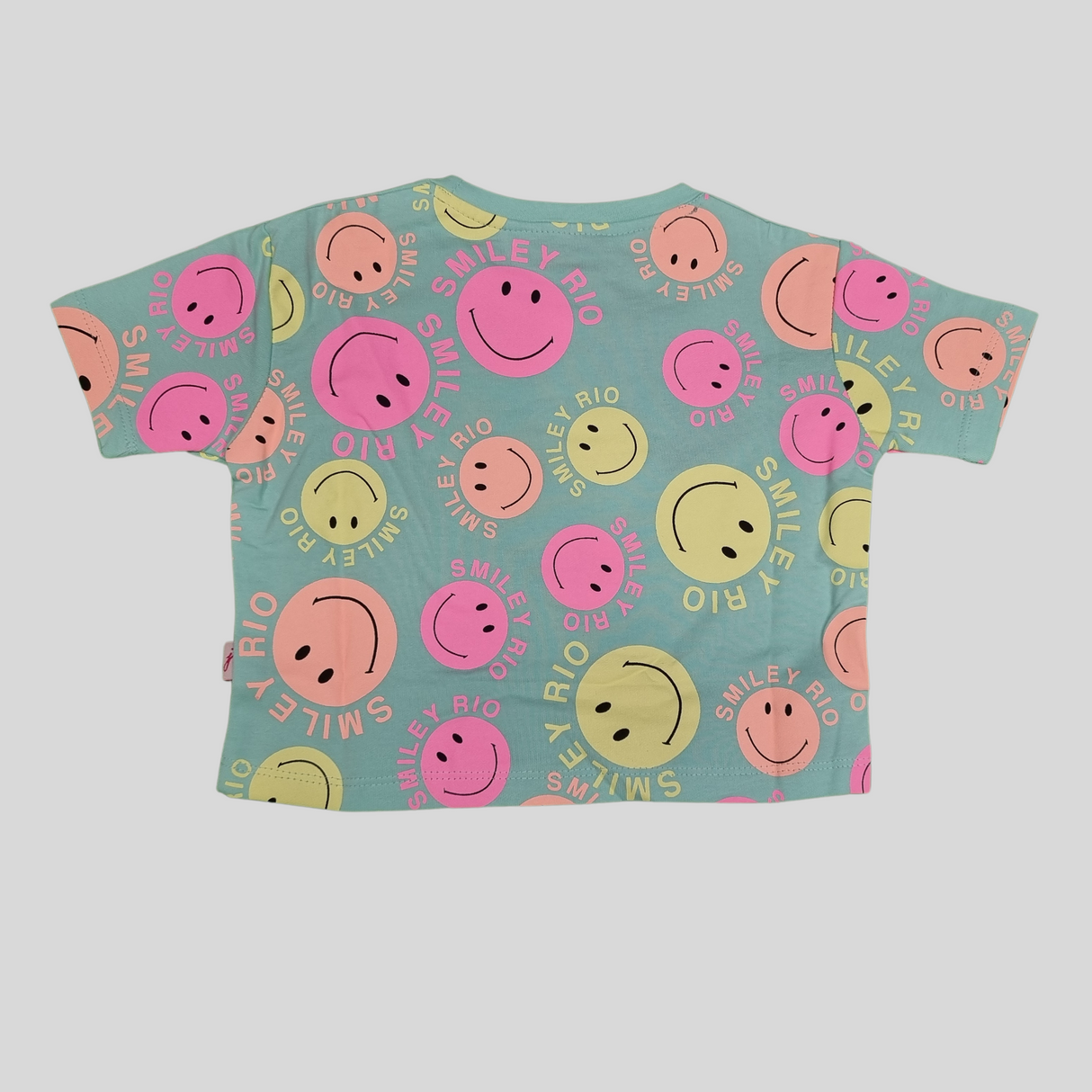 Smiley Rio Girls Summer Co-Ordinate Set – Fun Emoji Print Top & Shorts Combo