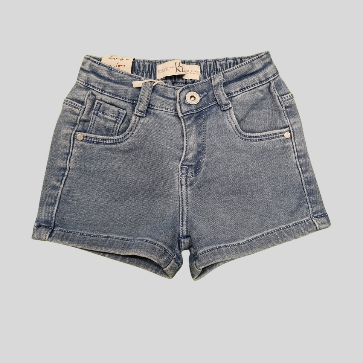 Stylish Girls’ Denim Shorts – Biue & Navy Blue