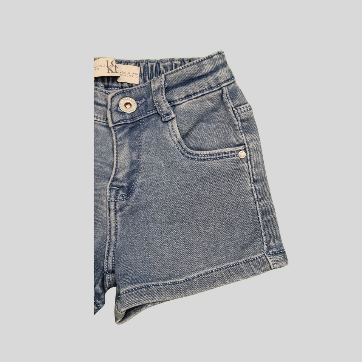 Stylish Girls’ Denim Shorts – Biue & Navy Blue