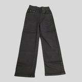 Girls’ Wide-Leg Stretch Jeans – 2 Colors (Black & Navy Blue)