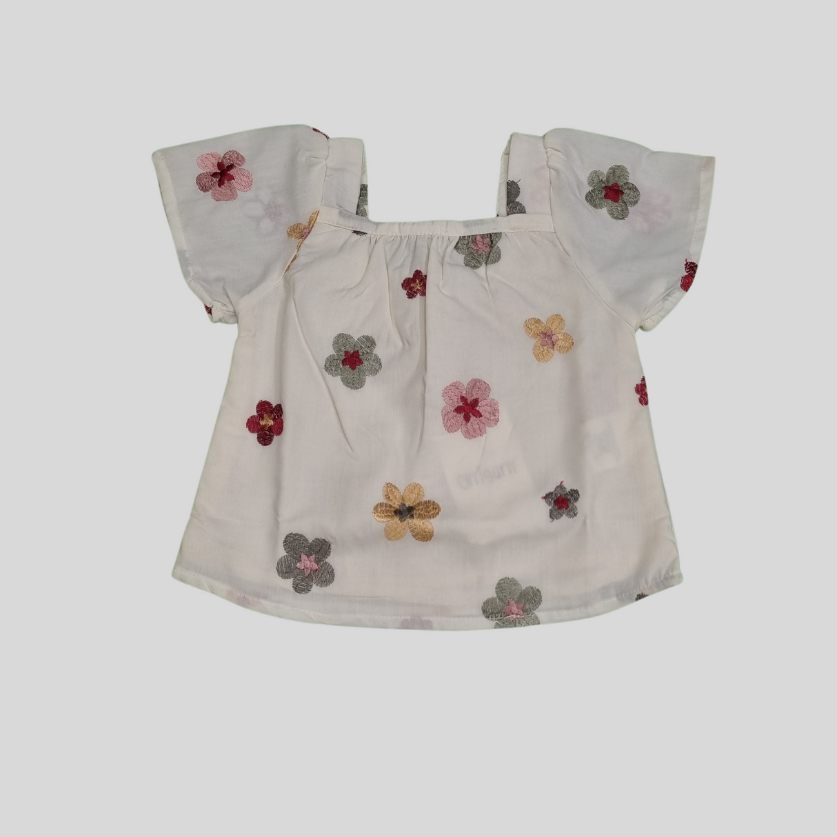 Girls’ Floral Embroidered Summer Top & Shorts Set – Breezy Casual Wear