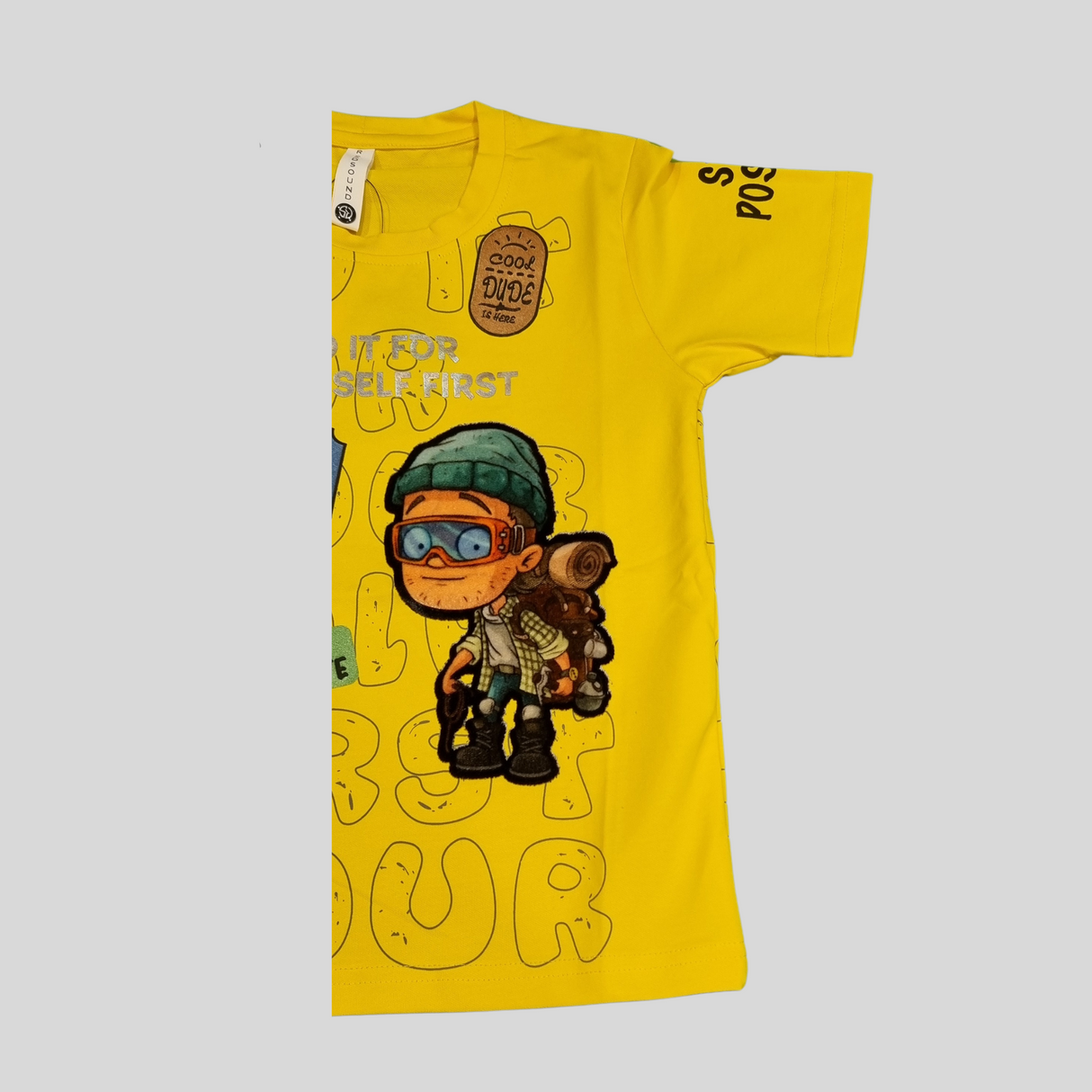 Boys’ Motivational Graphic T-Shirt – “Do It for Yourself First” Adventure T-Shirt