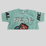 Boys’ Graphic T-Shirt – “REAL Try to Be Brave” Skate Style Tee