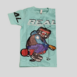 Boys’ Graphic T-Shirt – “REAL Try to Be Brave” Skate Style Tee