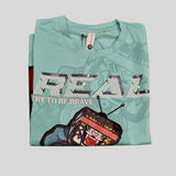 Boys’ Graphic T-Shirt – “REAL Try to Be Brave” Skate Style Tee