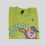Boys' Lime Green Skateboarding Bear Graphic T-Shirt