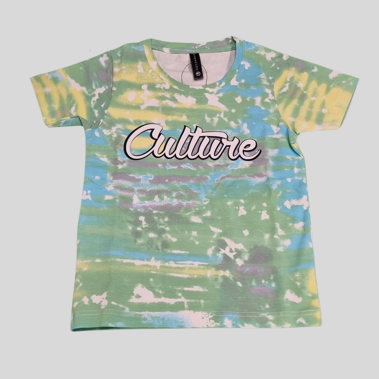 Boys' Tie-Dye "Culture" T-Shirt & Shorts Co-Ordinate Set – Summer Streetwear Style