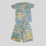 Boys' Tie-Dye "Culture" T-Shirt & Shorts Co-Ordinate Set – Summer Streetwear Style