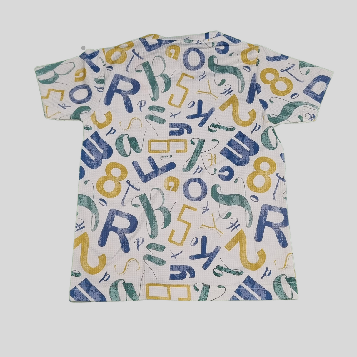 Boys Alphabet & Numbers Print Co-Ordinate Set – T-Shirt & Shorts