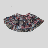 Girls’ Floral Embroidered Top & Patchwork Skirt Set – Ethnic Charm with Modern Elegance