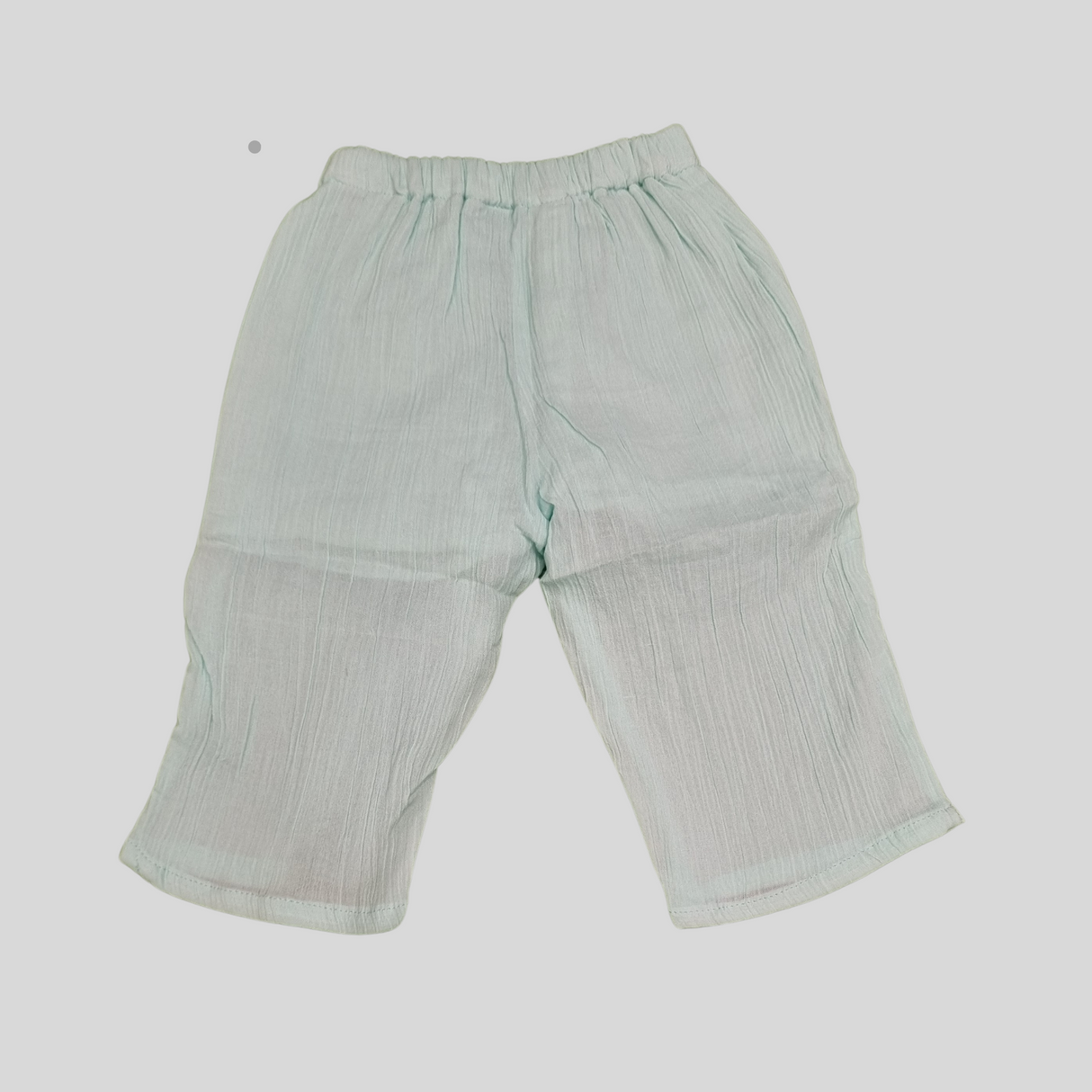 Girls' Sleeveless Co-Ordinate Set – Ruffle Top & Elastic Waist Pants -Blue