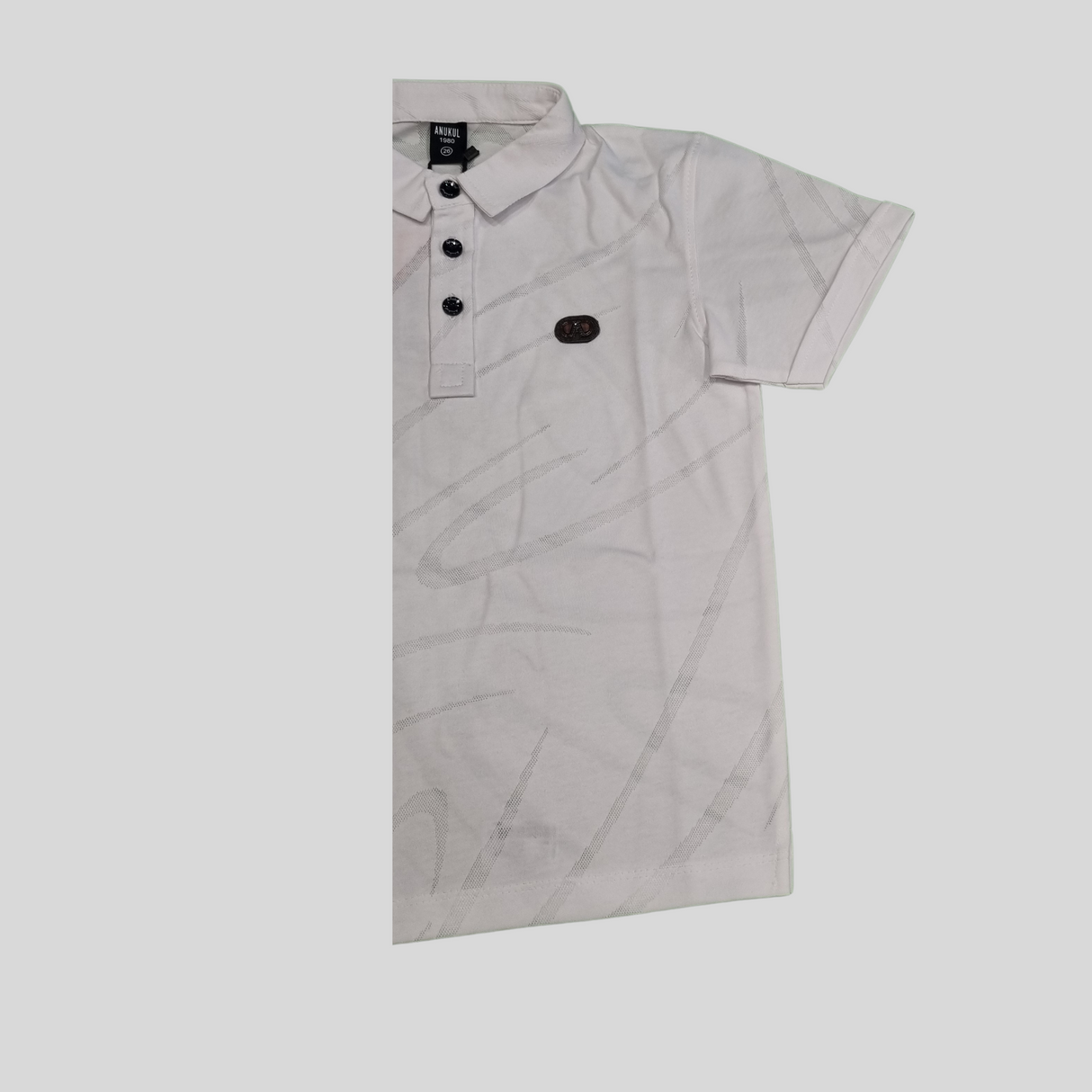 Classic Boys’ Polo T-Shirt – Stylish Summer Wear (White & Green)