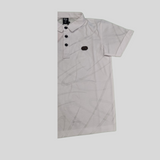 Classic Boys’ Polo T-Shirt – Stylish Summer Wear (White & Green)