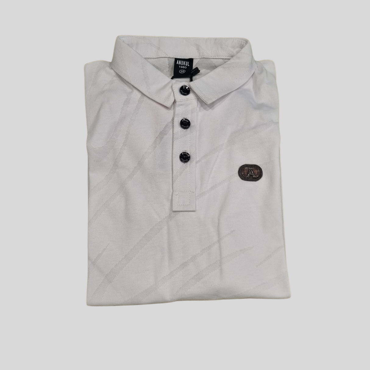 Classic Boys’ Polo T-Shirt – Stylish Summer Wear (White & Green)