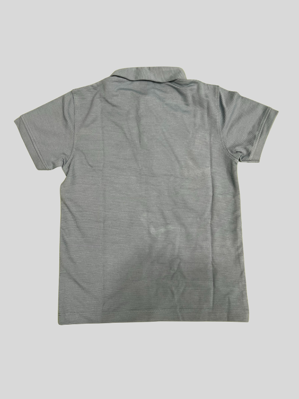 Boys' Blue Polo T-Shirt–Bold High Graphic Print