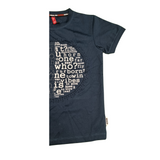 Boys’ Graphic Circle Print T-Shirt – Black & Navy Blue