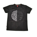 Boys’ Graphic Circle Print T-Shirt – Black & Navy Blue