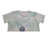 Girls' Tie-Dye Graphic T-Shirt – "Feelings" Artistic Print T-Shirt