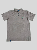 Boys' Pink Polo T-Shirt with Button-Down Collar
