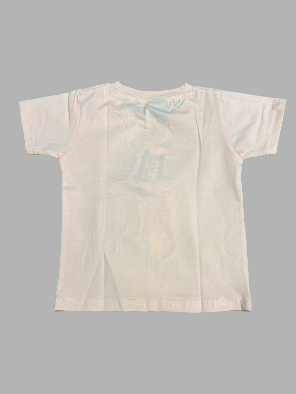 Kids Beige Graphic T-Shirt – Sneaker & Cap Design