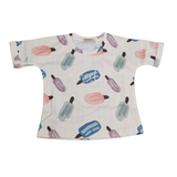 Girls' Ice Cream Print Summer Co-Ordinate Set – "Sweet is Coolest" T-Shirt & Shorts