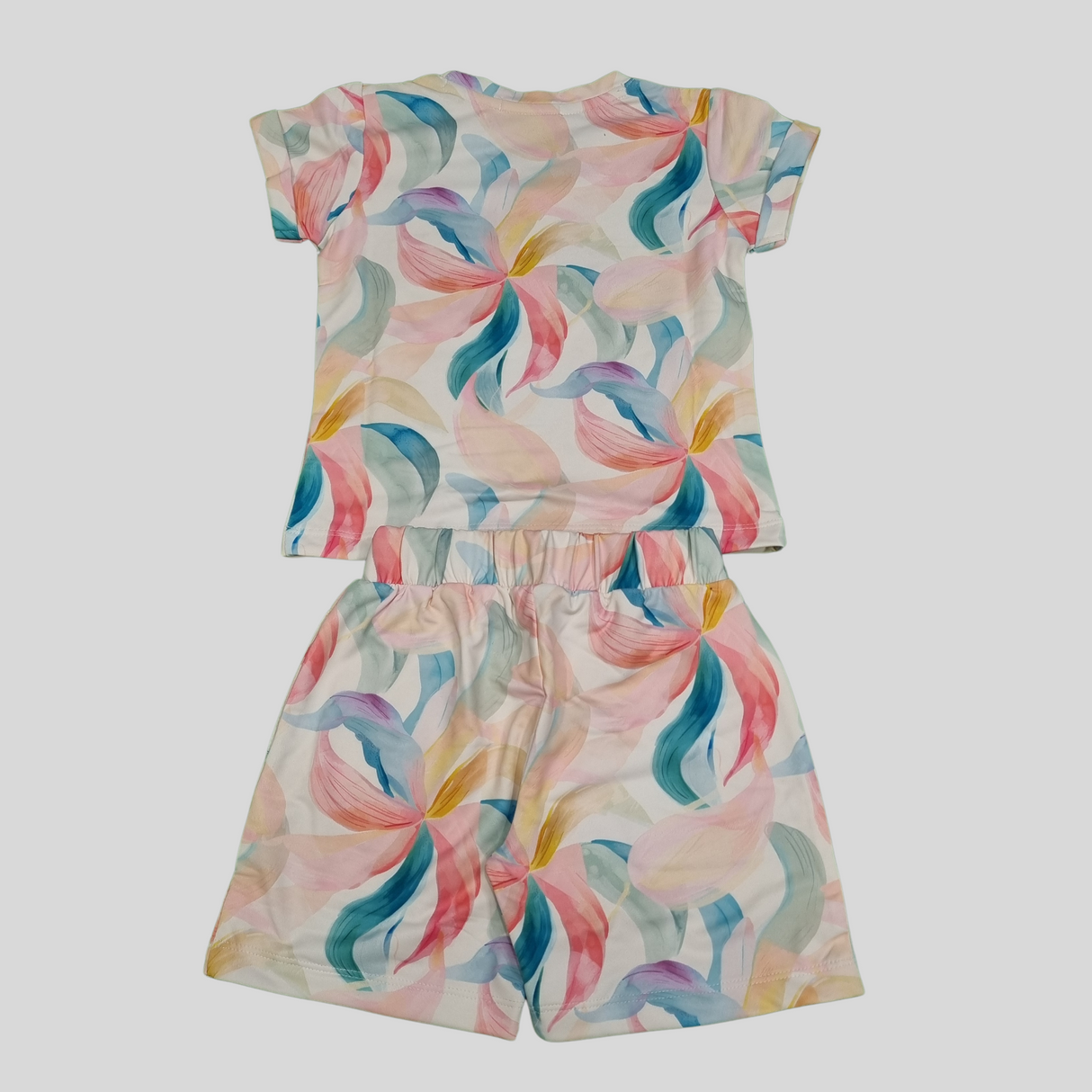 Girls’ “You Are Amazing” Floral Print Summer Set – T-Shirt & Shorts