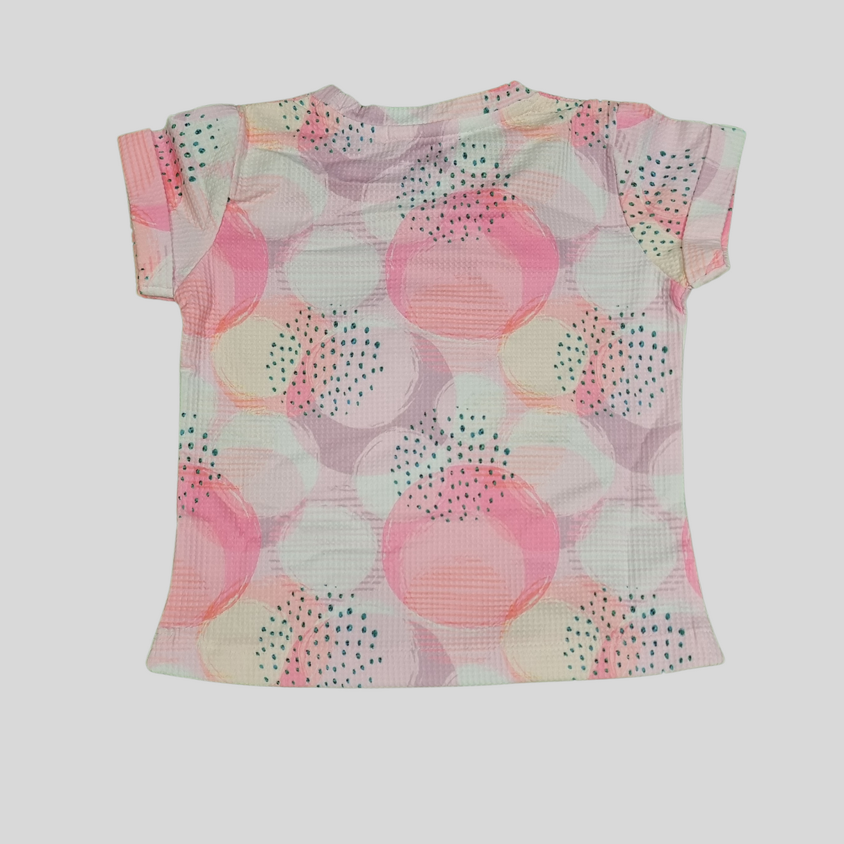 Girls' Pastel Polka Dot Summer T-Shirt & Shorts Set – "Wonderful Things" Print