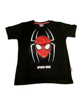 Boys - Black Marvel Spider-Man Printed T-shirt