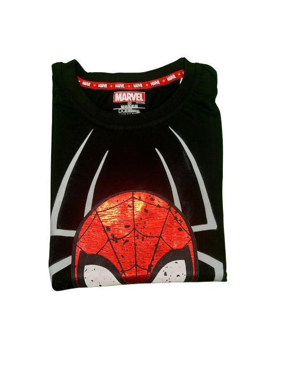 Boys - Black Marvel Spider-Man Printed T-shirt