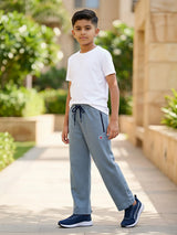 Boys Light Blue Premium Sports Joggers