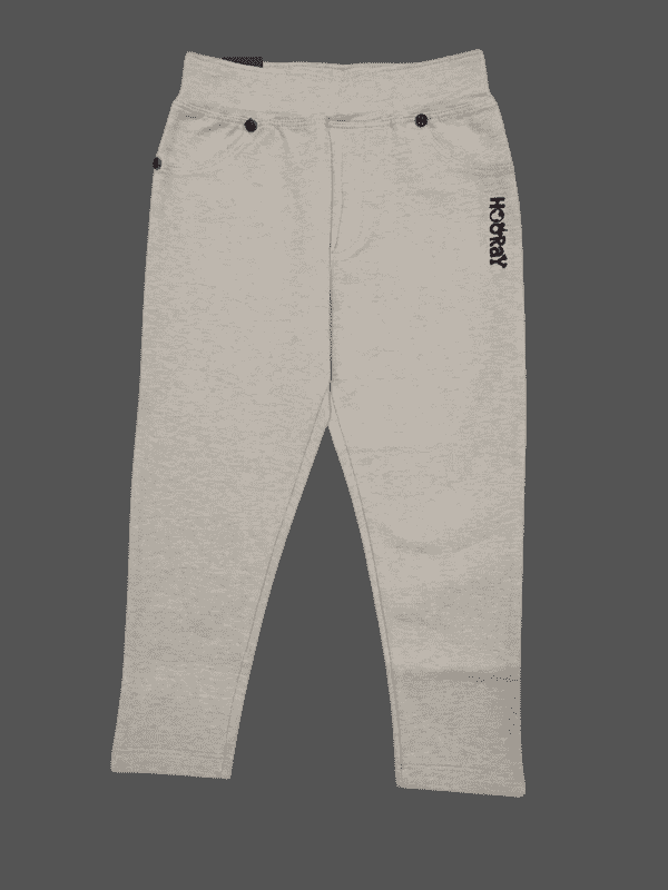 Girls Casual Plain Yoga Pant  - Grey