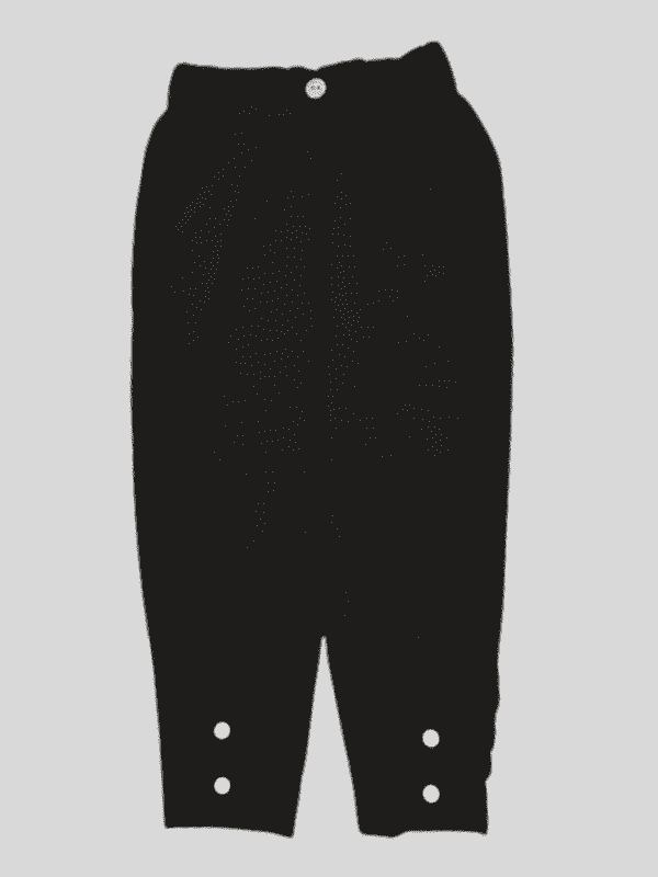 Girls Leisure Plain Rib Waist Track Pant With Rib  - Navy Blue