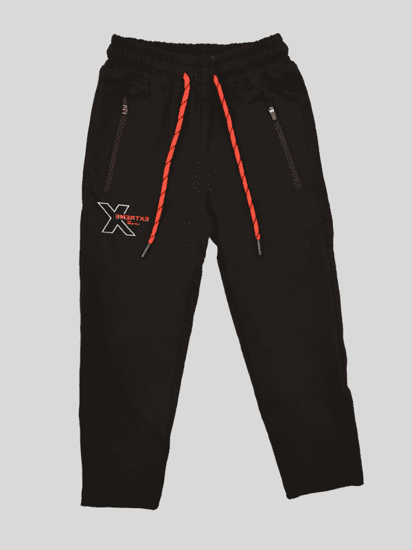 Boys Leisure Plain Rib Waist Track Pant W/O Rib - Navy Blue